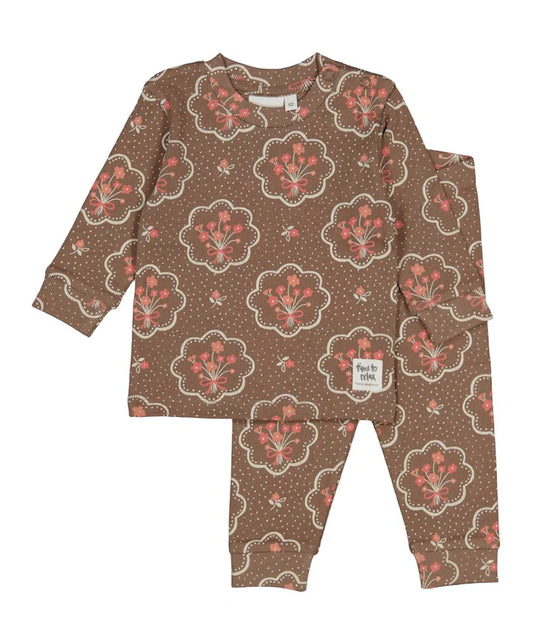 Feetje pyjama Maddie Medallion Premium Sleepwear – Bruin