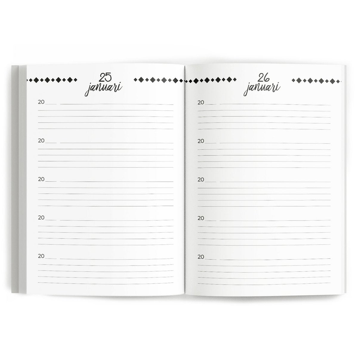 One Line A Day dagboek - Beige