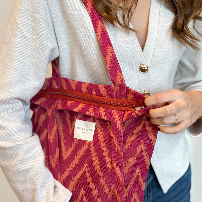 De la Mur Line - Tote Bag met rits FUEGO
