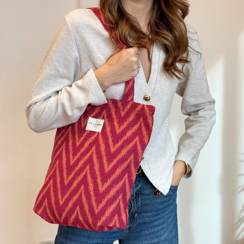 De la Mur Line - Tote Bag met rits FUEGO