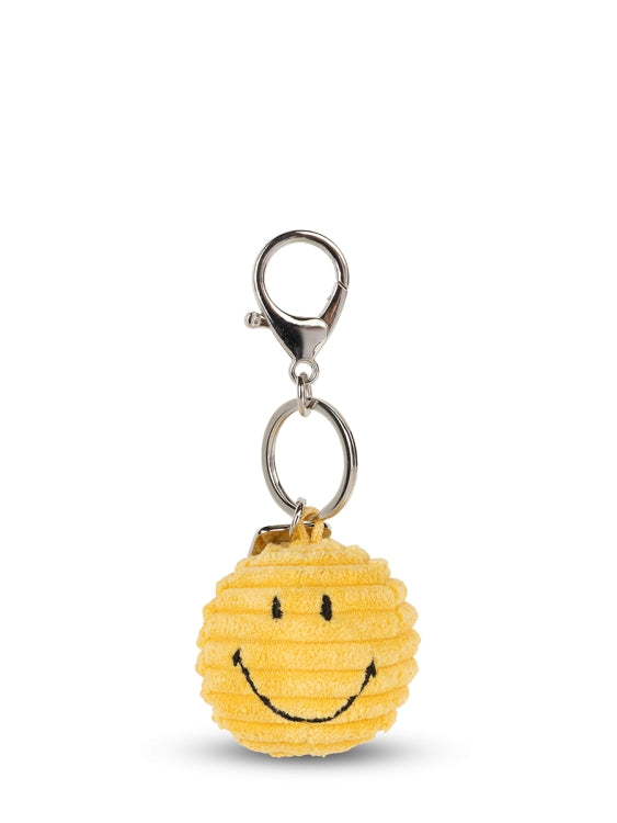 Smiley Keychain ECO Corduroy - 4,5 cm Yellow