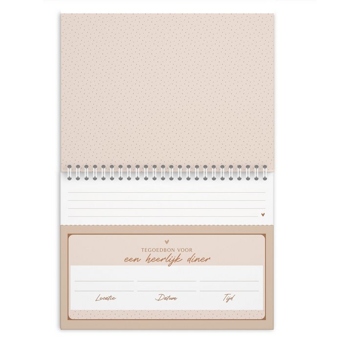 Tegoedbonnen boekje voor partner