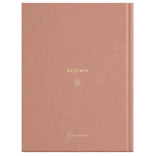 Dagboek voor Selfcare - Linnen roze met goudfolie