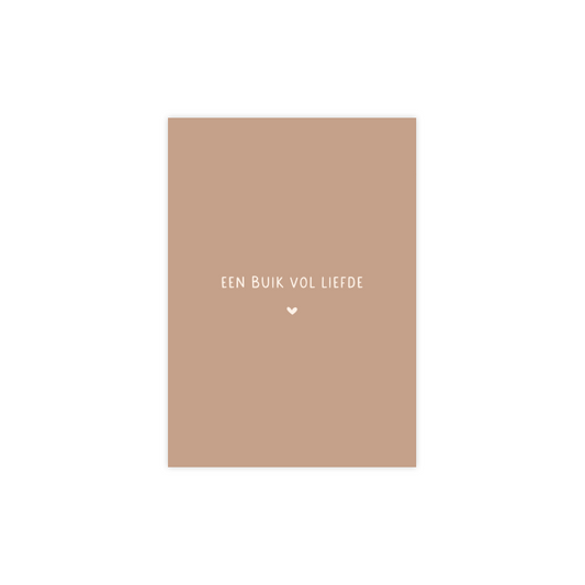 Kaartje | Een buik vol liefde