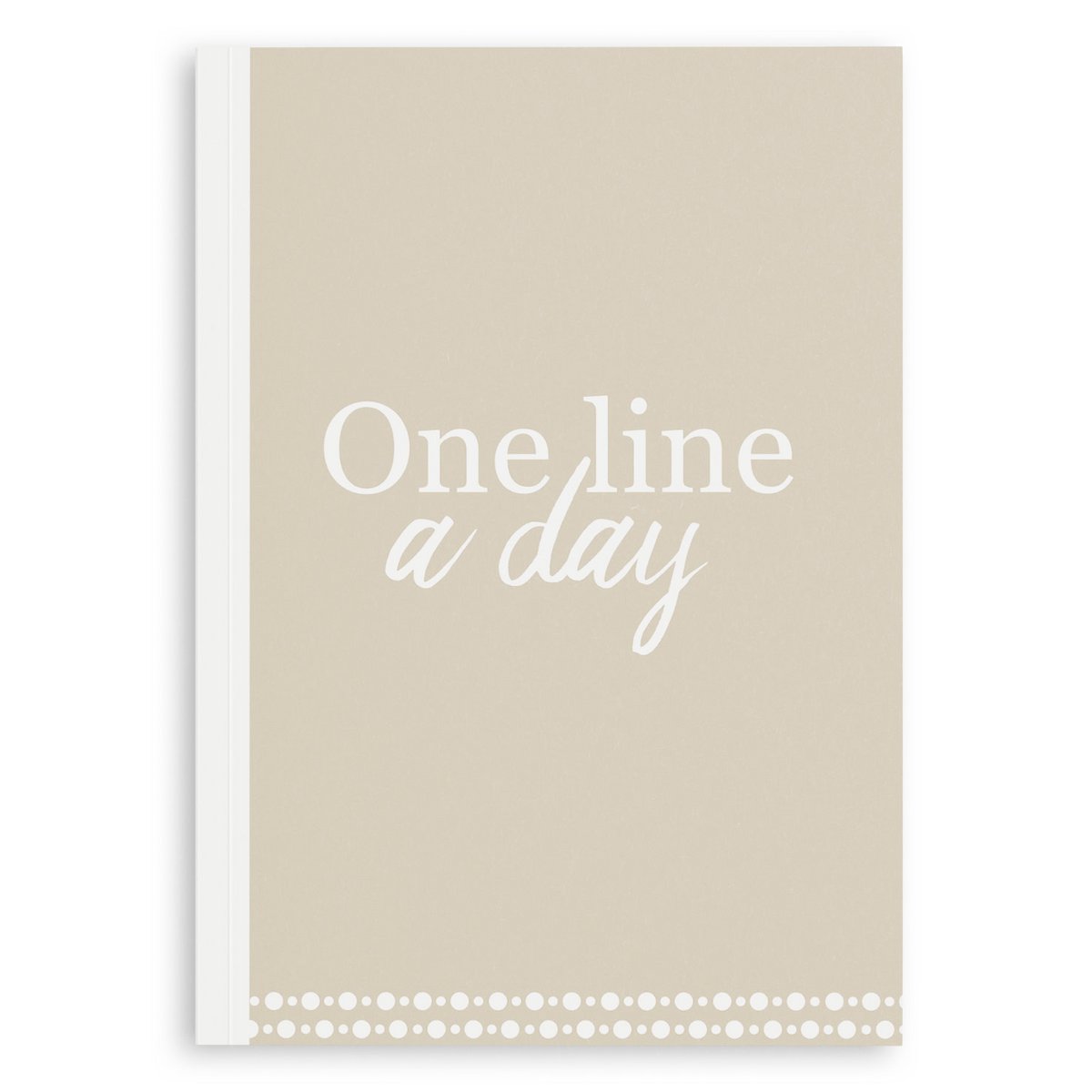 One Line A Day dagboek - Beige