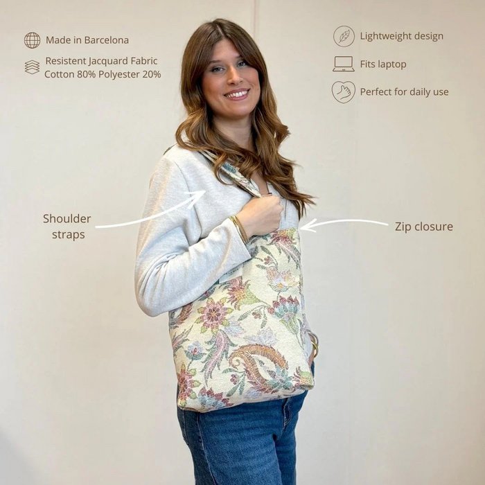 De la mur line - Tote bag met rits Color