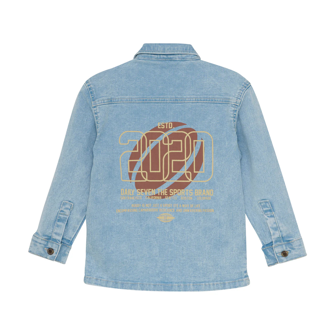 Daily 7 - Denim Shirt Backprint