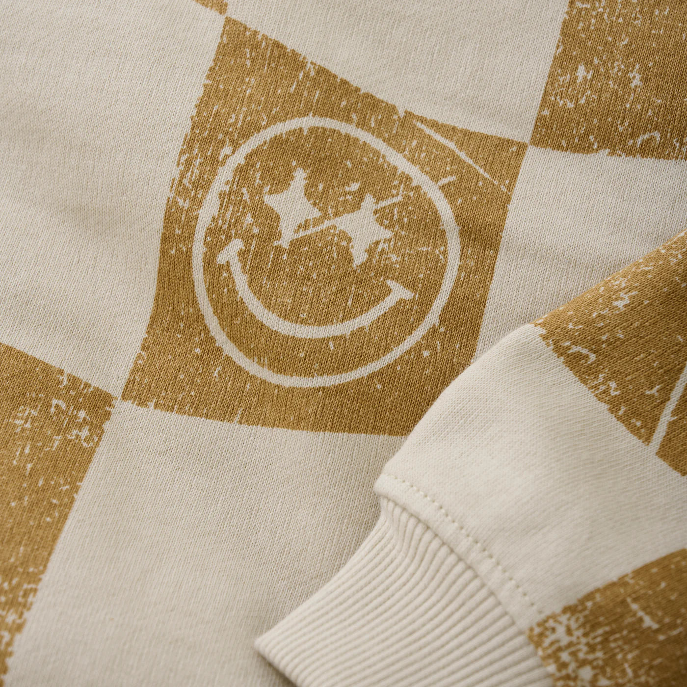 Daily 7 - Oversized Sweater Alloverprint Sandshell