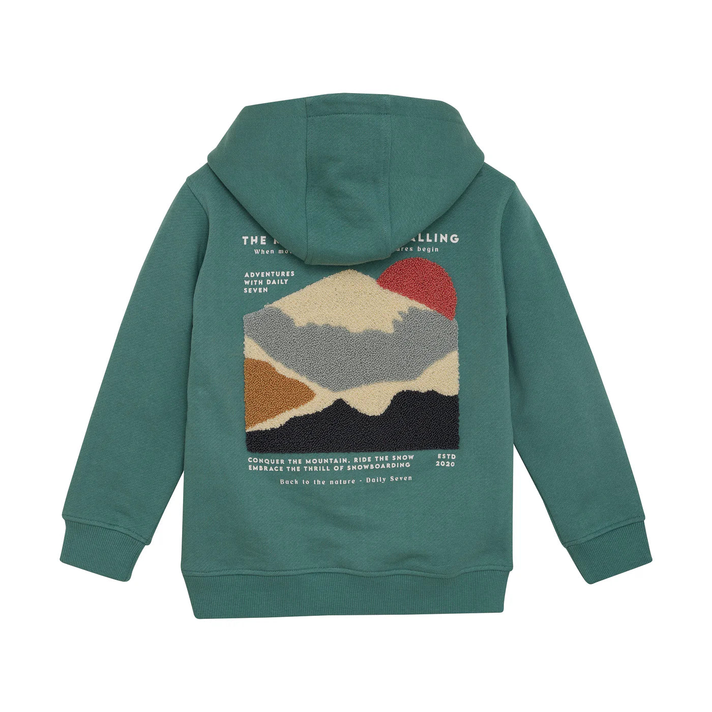 Daily 7 - Hoodie Backprint | Blue Spruce