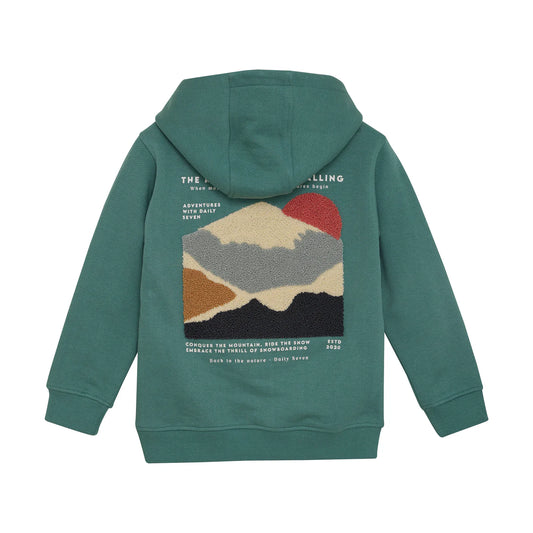 Daily 7 - Hoodie Backprint | Blue Spruce