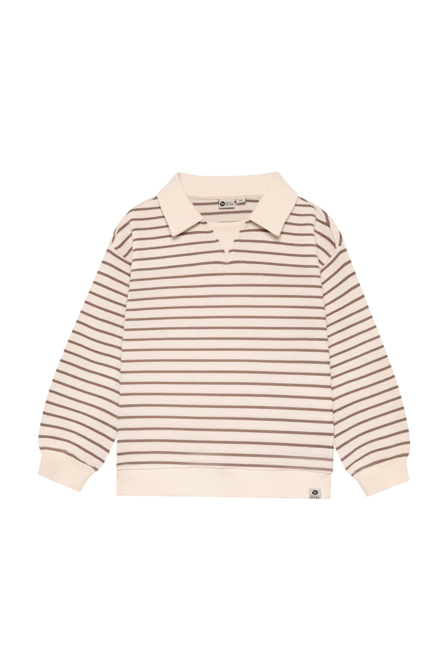 Daily 7 Sweater Collar - Sandshell strepen
