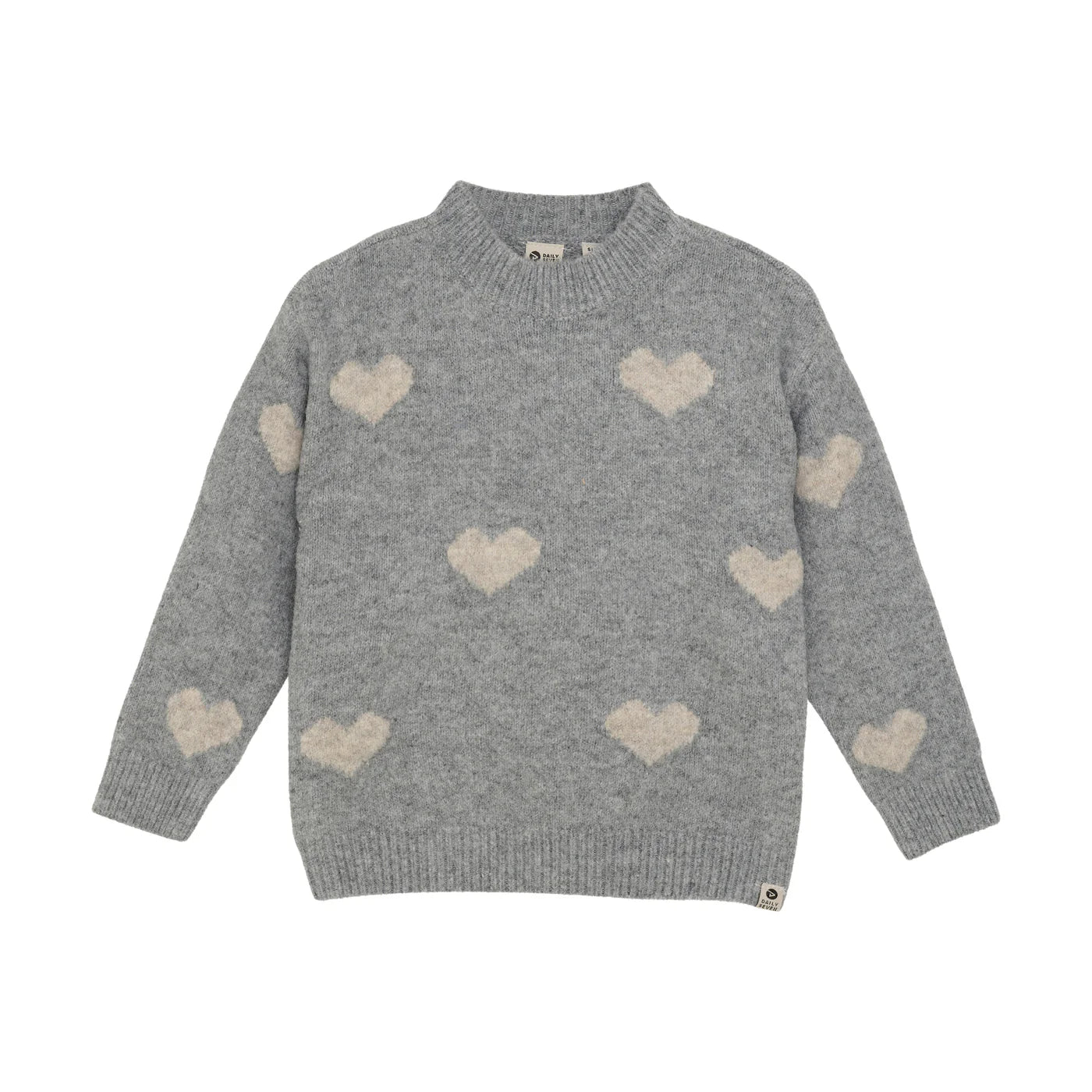 Daily 7 - Knitted Sweater Heart | Medium Grey Melange