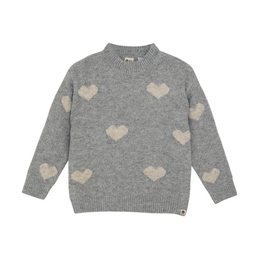 Daily 7 - Knitted Sweater Heart | Medium Grey Melange