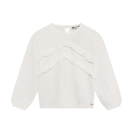 Daily 7 T-shirt Longsleeve Ruffle