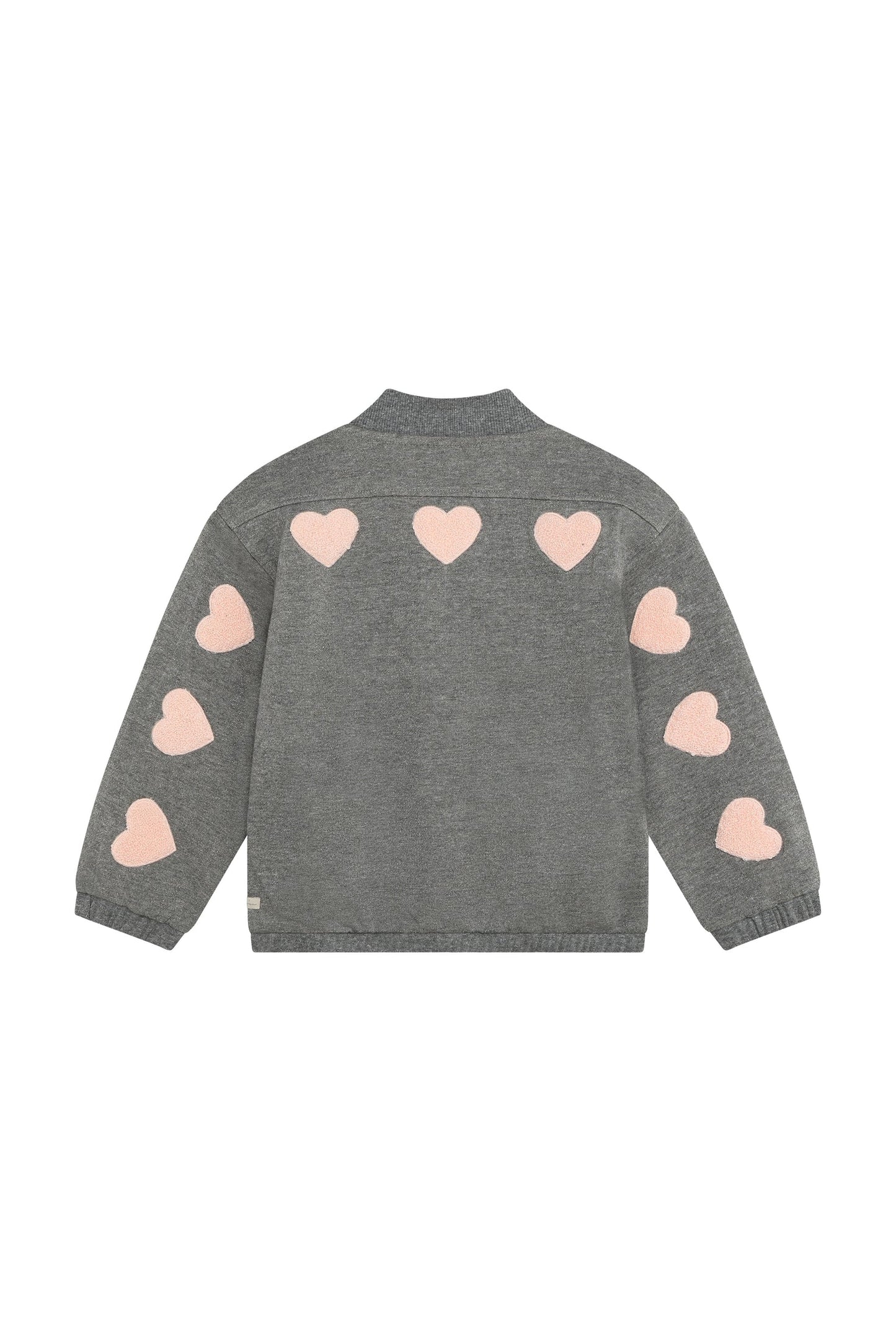 Daily 7 Jacket Heart Glitter - Mid Grey Melange