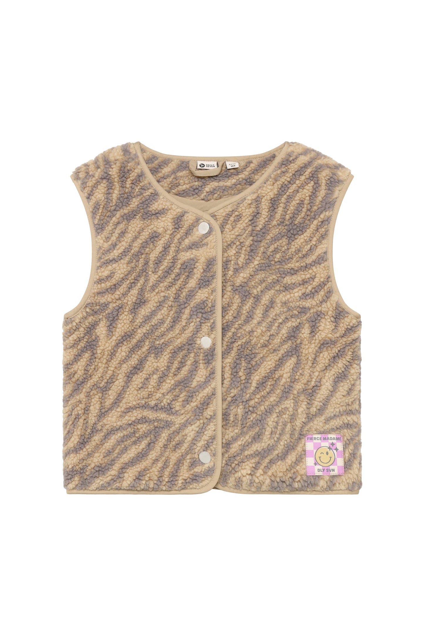 Daily 7 Gilet Teddy Animal - Ginger Root