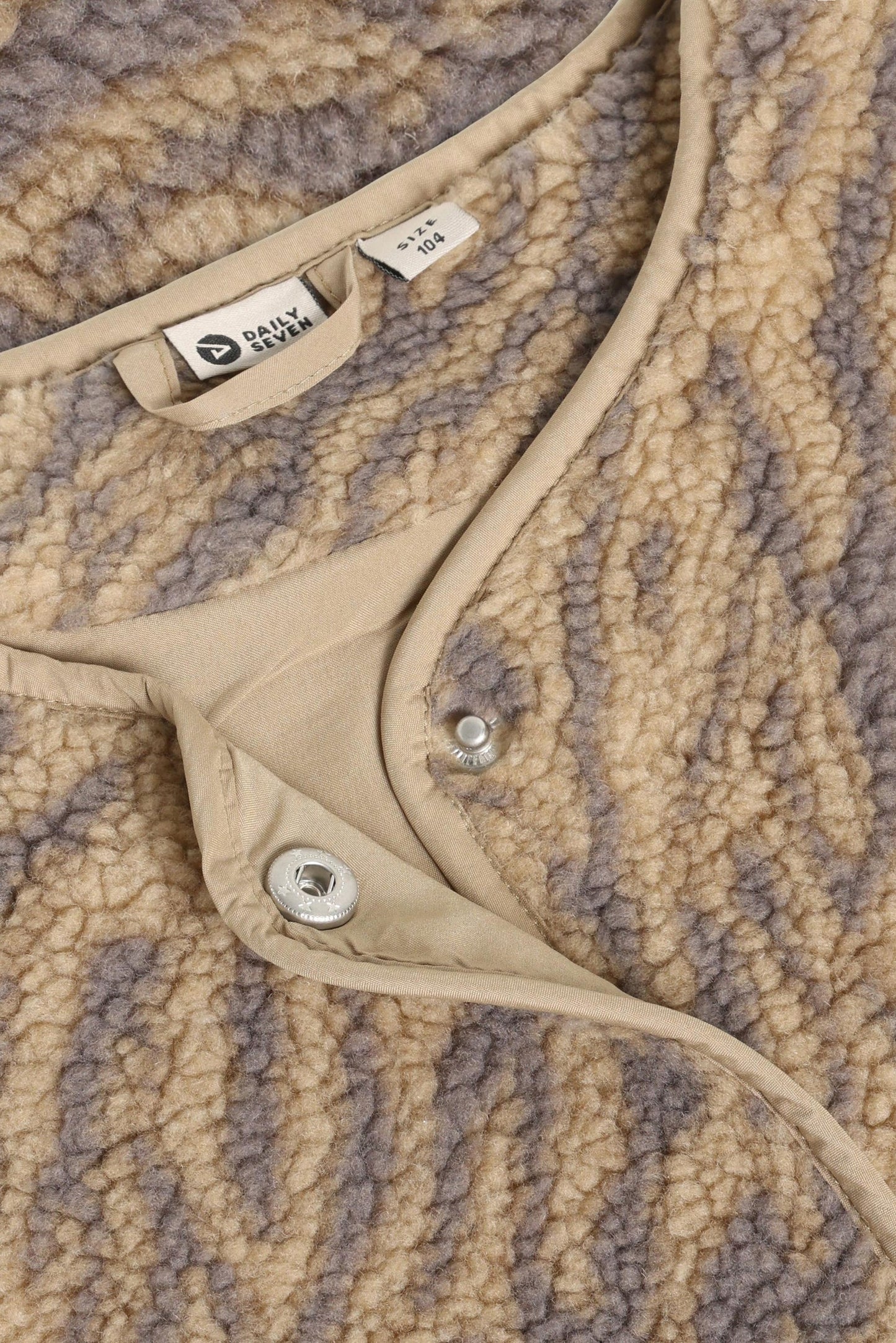 Daily 7 Gilet Teddy Animal - Ginger Root