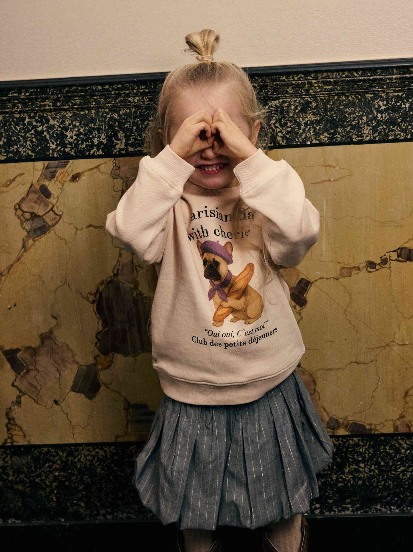 Daily 7 Sweater - Mother of Pearl - Franse bulldog