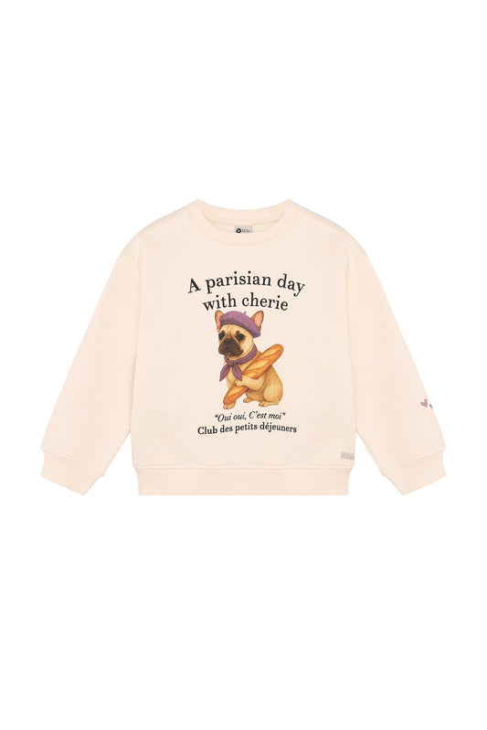 Daily 7 Sweater - Mother of Pearl - Franse bulldog