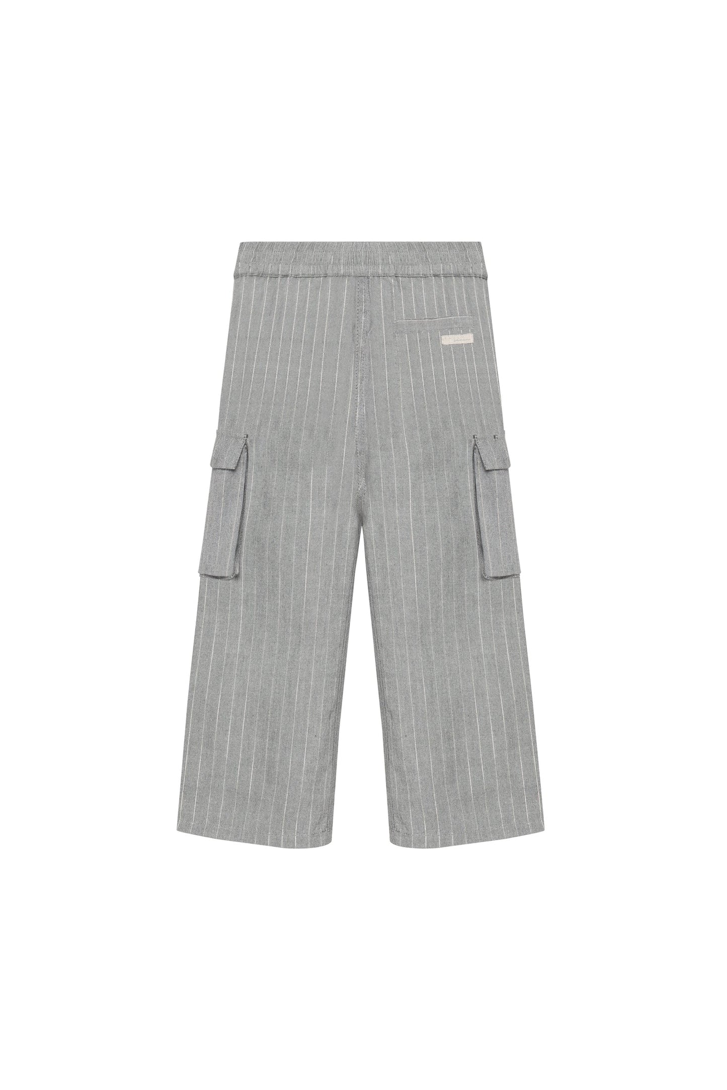Daily 7 Broek Wide Fit Pantalon - Mid Grey Melange - Pinstripe