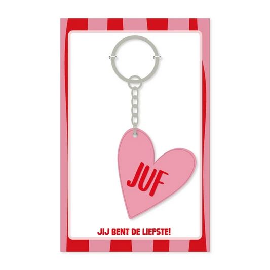 Sleutelhanger Juf