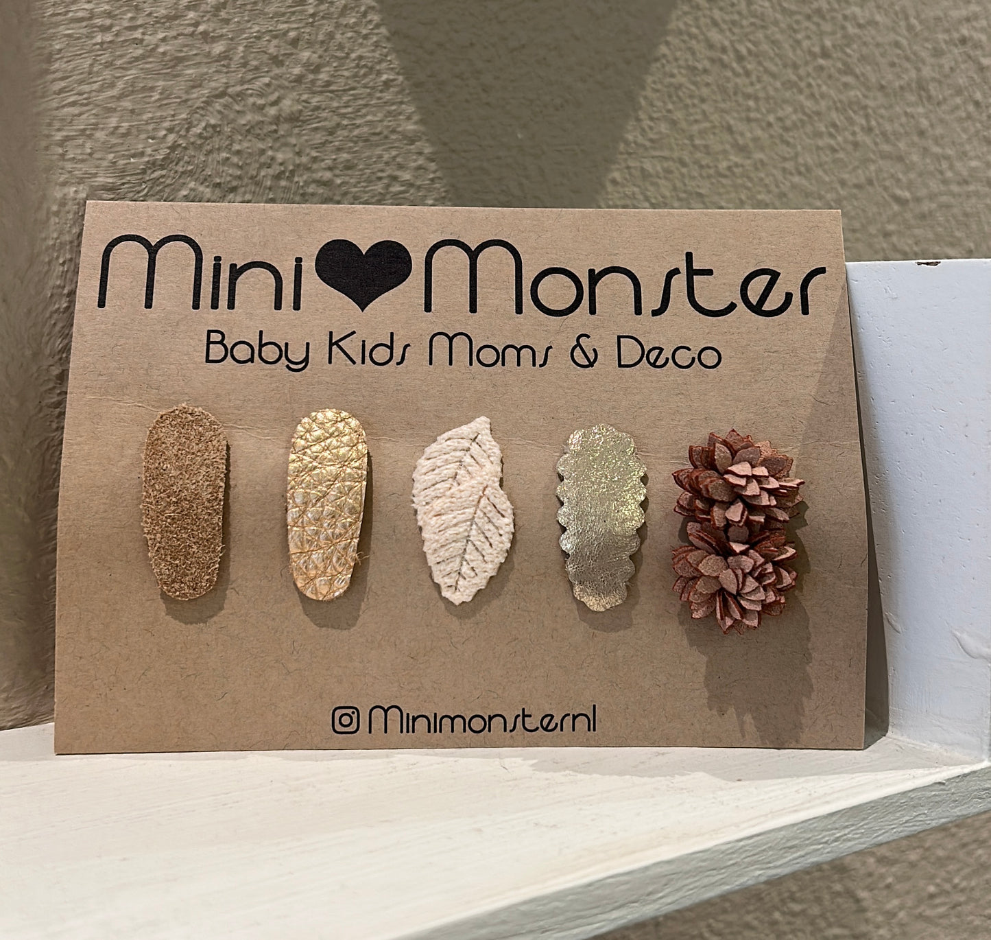 Mini monster anti slip speltjes leaf