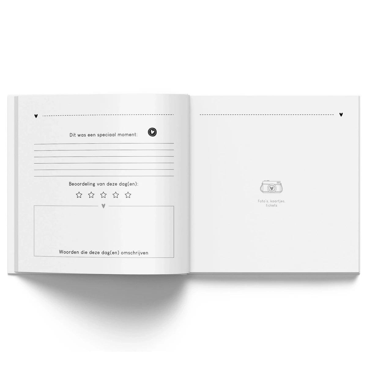 Liefdesboek voor koppels - Beige met Goudfolie