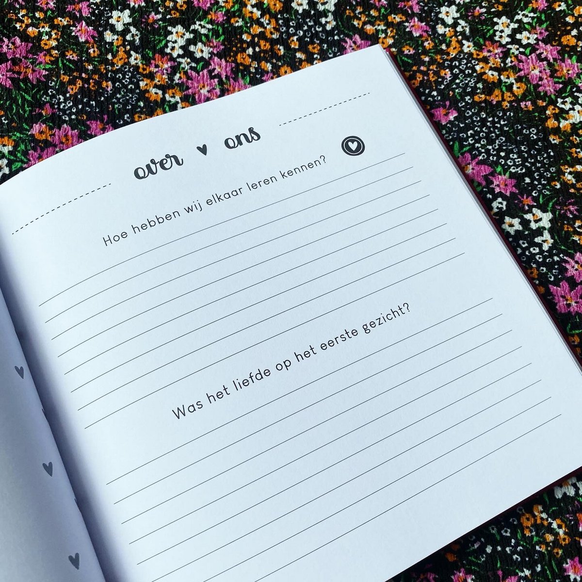 Liefdesboek voor koppels - Beige met Goudfolie