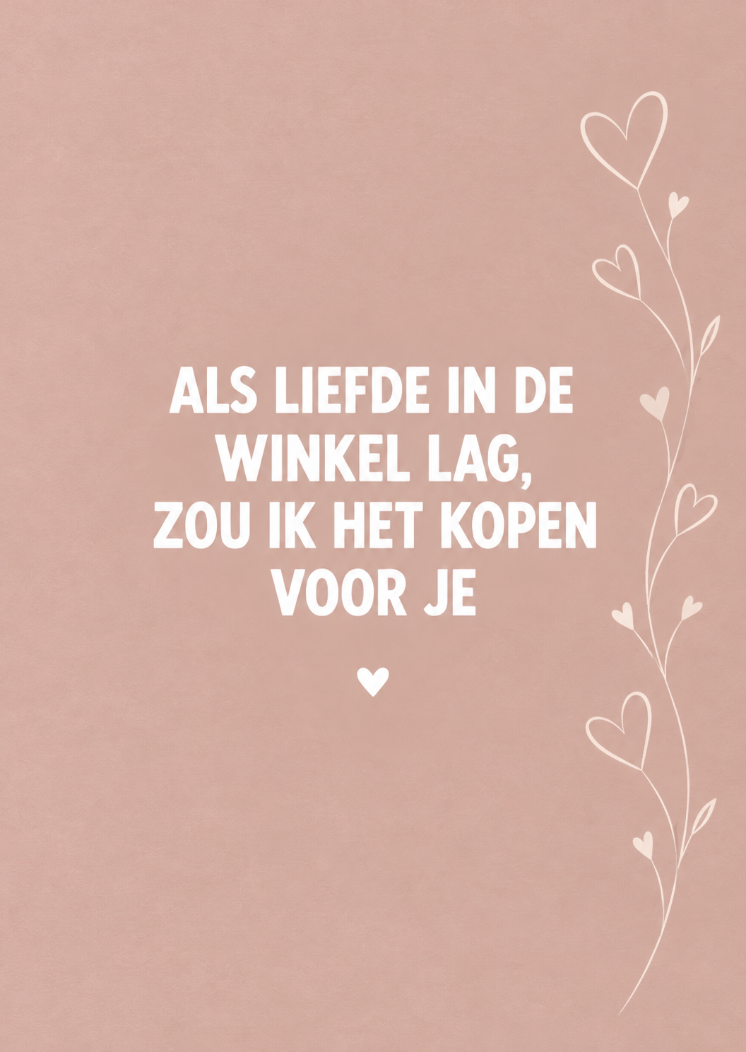 DOTS. Ansichtkaart – Als liefde in de winkel lag