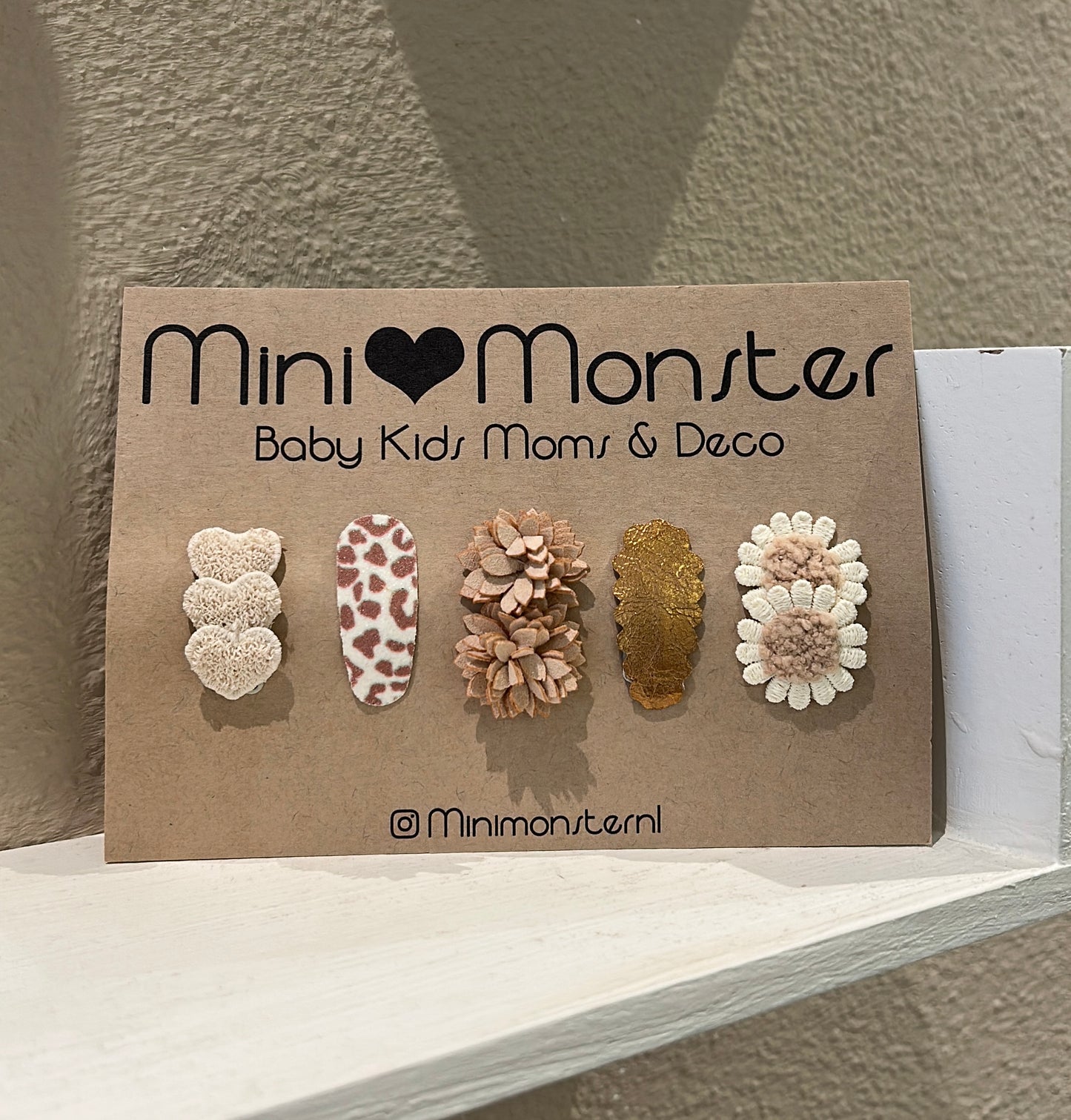 Mini monster anti slip speldjes panter