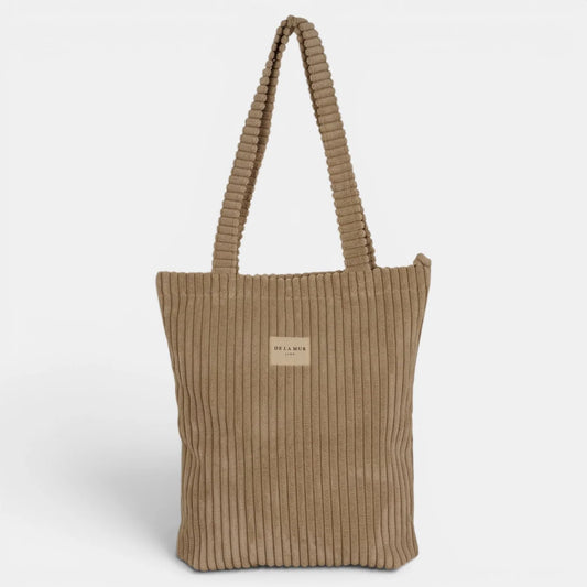 De la Mur - Tote Bag met rits MOKA