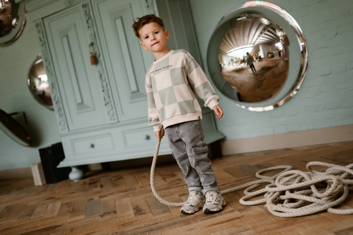 Daily 7 - 2600 Straight Cargo Fit | Used Grey Denim