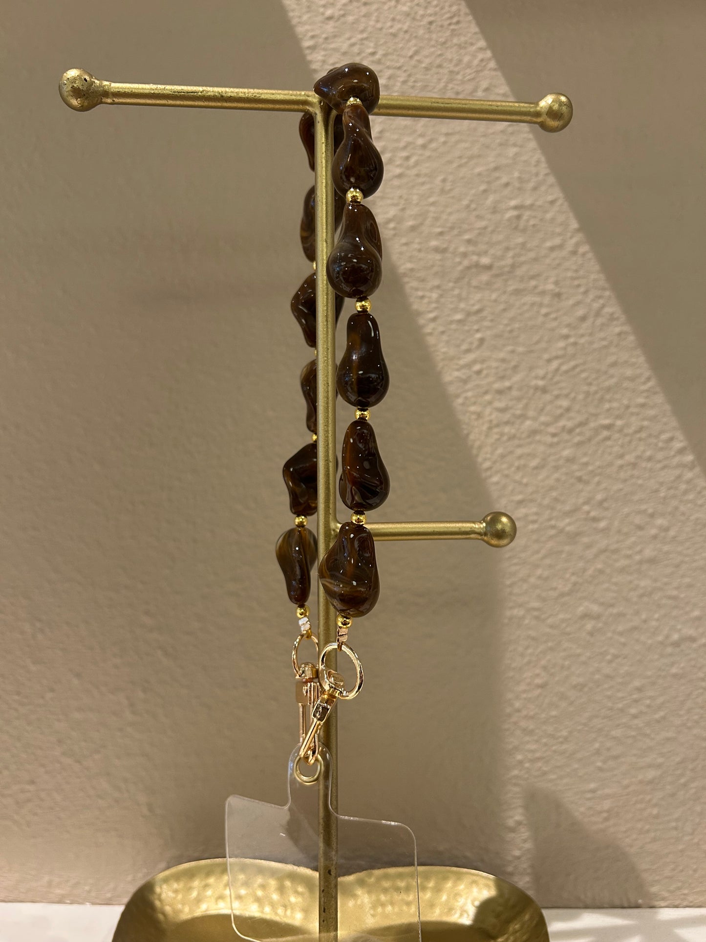 Universeel telefoonkoord bruin