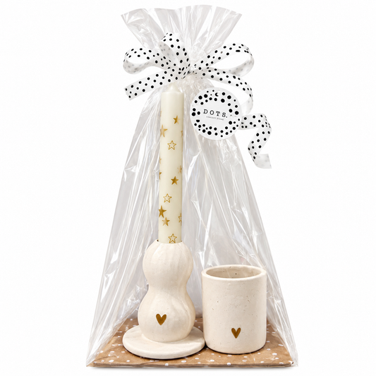 (Kerst) Cadeaupakket - kandelaar en geurkaars