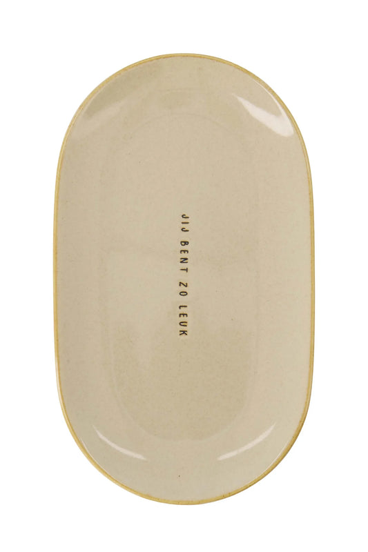 Zusss Serveerschaal Jij Bent Zo Leuk Zand