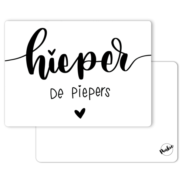 Pinkie Kaart “Hieper de piepers”