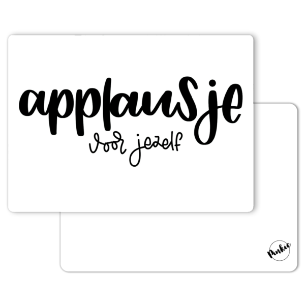 Pinkie Kaart “Applausje voor jezelf”