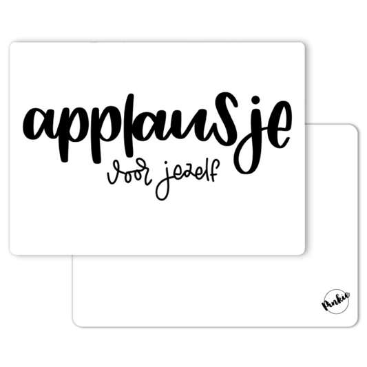 Pinkie Kaart “Applausje voor jezelf”