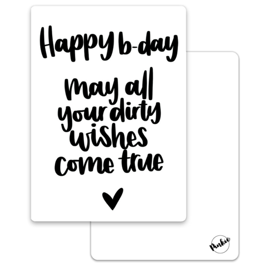 Pinkie Kaart “Happy B-day”