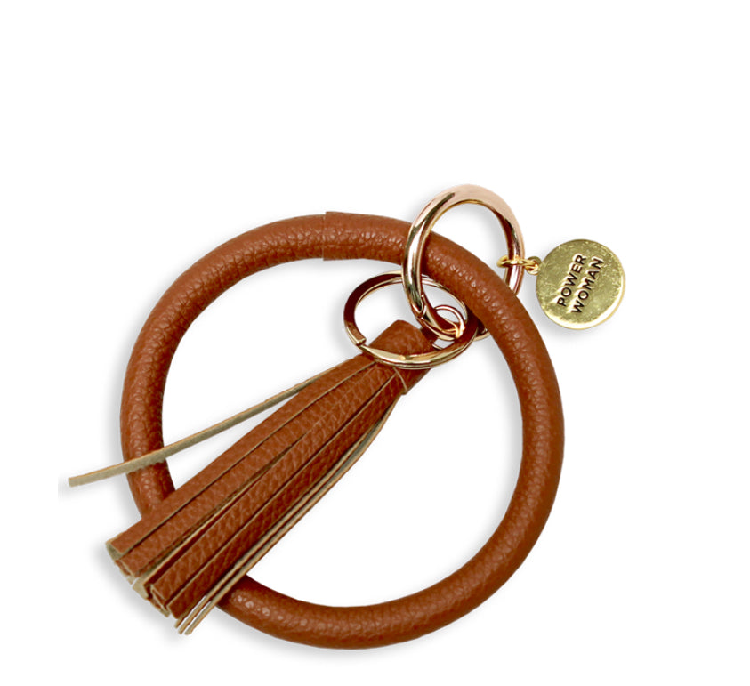 Flame Sleutelhanger - Power Woman - Bruin