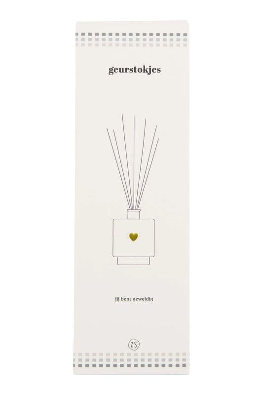 Zusss Geurstokjes Jij Bent Geweldig Wit/Goud