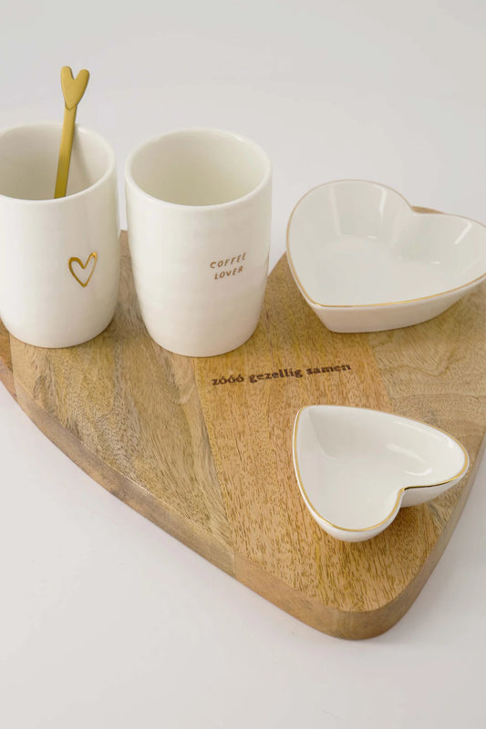 Zusss Serveerplank Hout Hartje Naturel