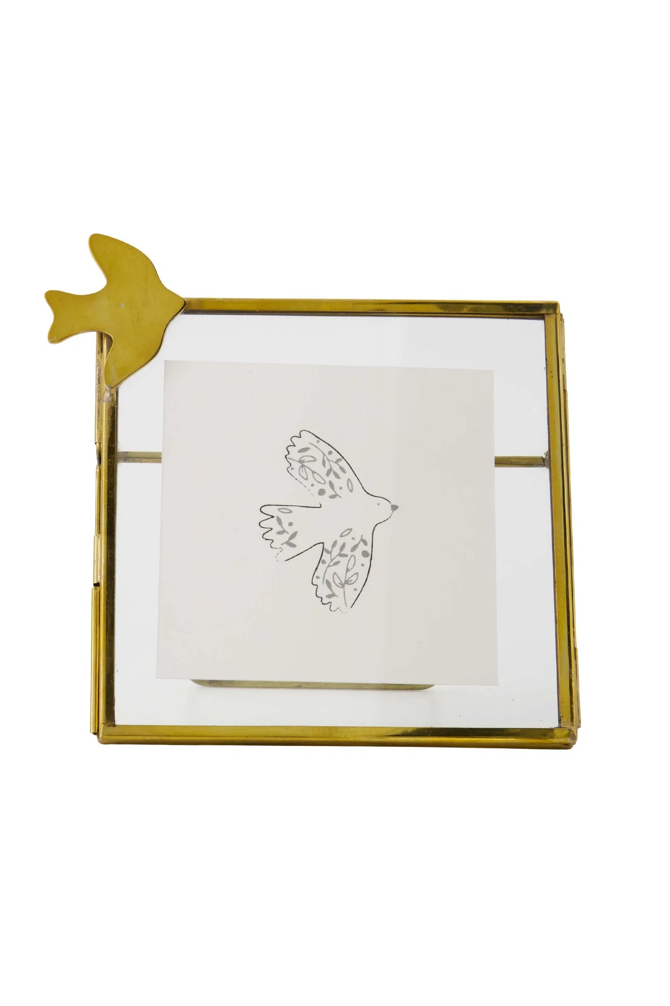 Zusss Fotolijstje Metaal Vogeltje Goud