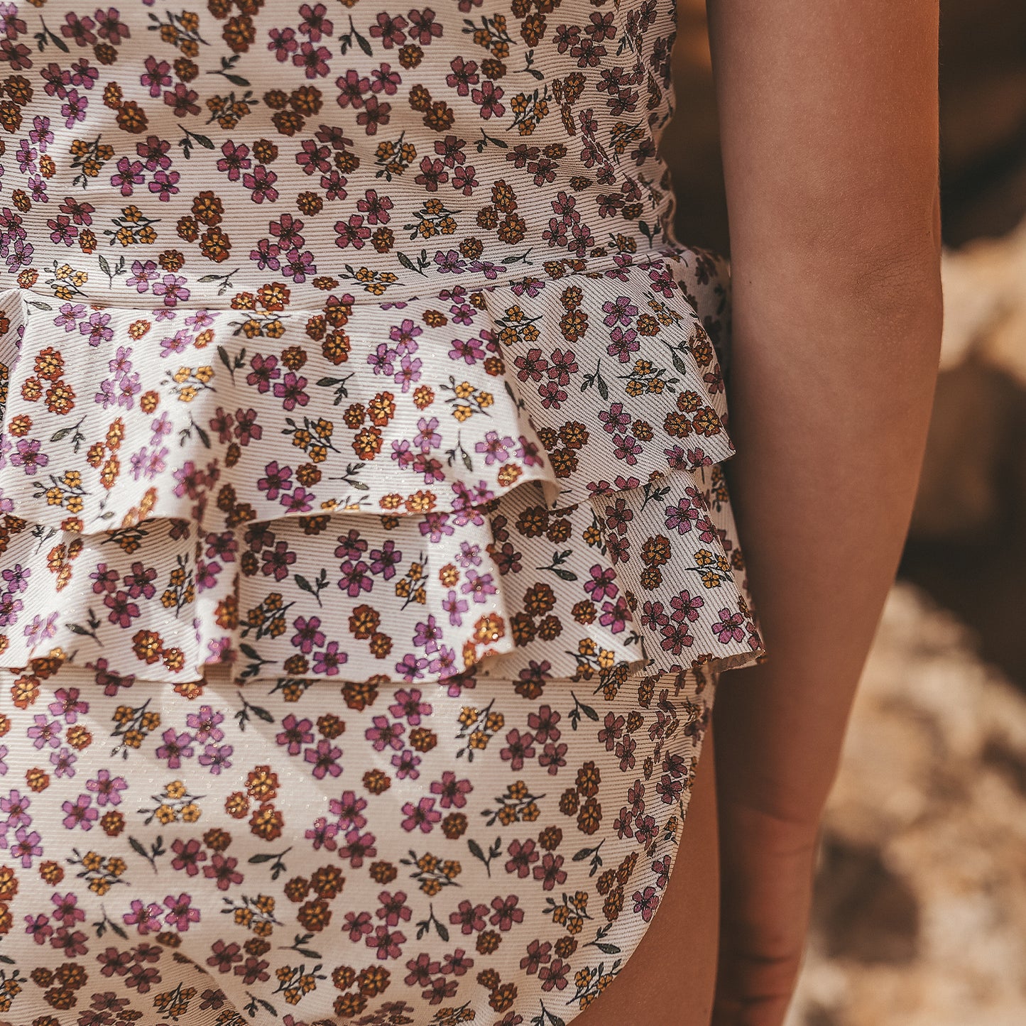 Badpak Sparkly Flower | Swimsuit | White Swan