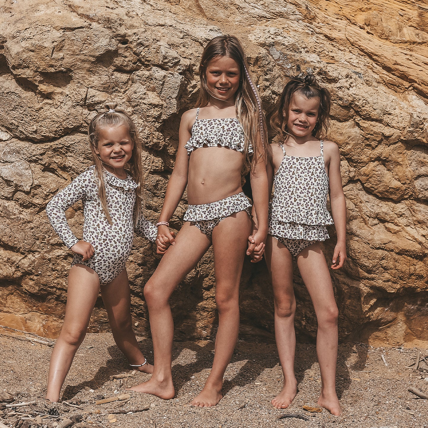 Badpak Sparkly Flower | Swimsuit | White Swan