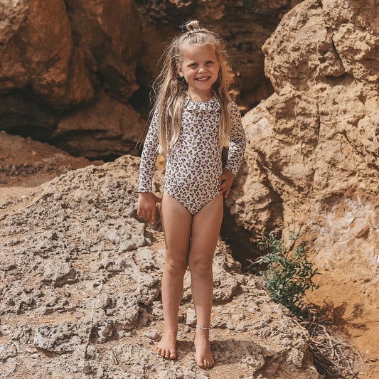 Sparkly Flower | Bodysuit | Bombay Brown