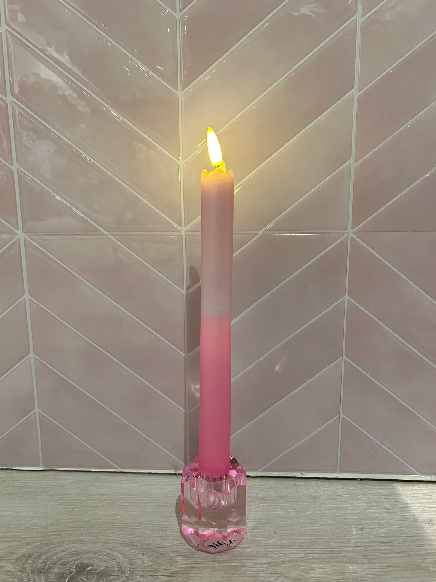 LED kaars Aifcandles roze parelmoer