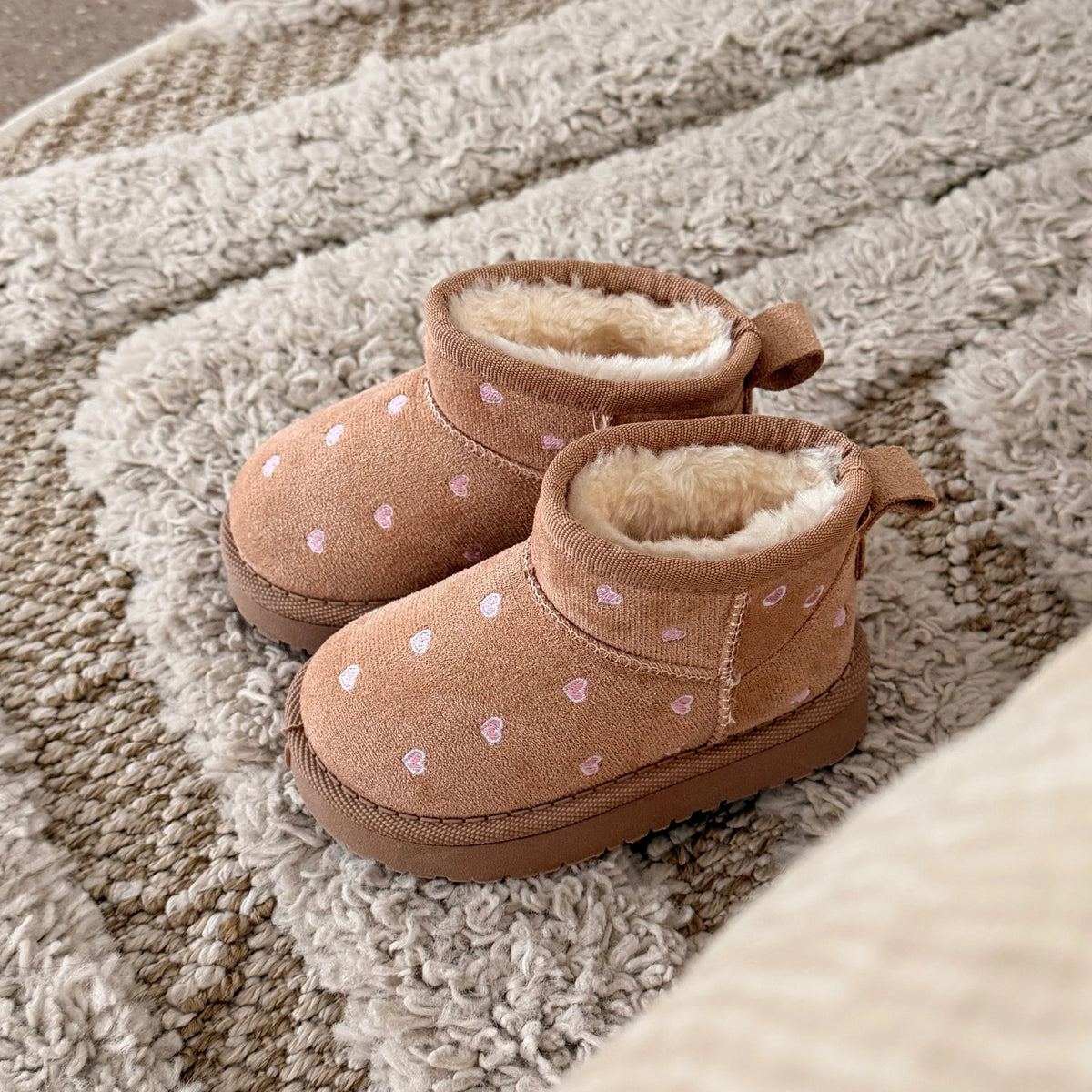 Heart Boots - Beige - hartjes laarzen