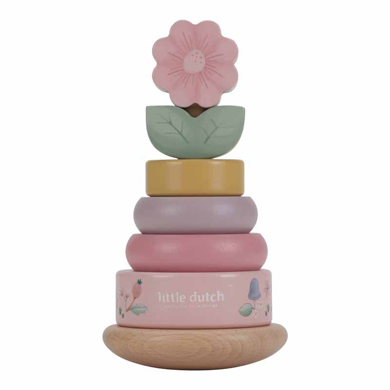 Little Dutch - Tuimelstapelaar hout roze - Fairy Garden