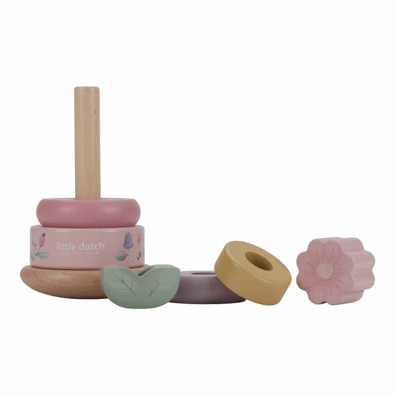 Little Dutch - Tuimelstapelaar hout roze - Fairy Garden